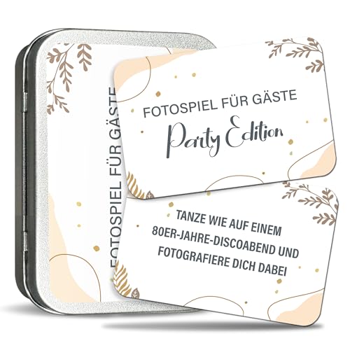 BIROYAL Fotospiel JGA – 50 kreative Fotoaufgaben & 4 Blanko-Karten – Partyspiel für Gäste – JGA Frauen, Geburtstag, Hochzeit, Silvester – Fotobox Accessoire | Partyspiel | Geschenkidee BIROYAL Fotospiel JGA – 50 kreative Fotoaufgaben & 4 Blanko-Karten – Partyspiel für Gäste – JGA Frauen, Geburtstag, Hochzeit, Silvester – Fotobox Accessoire | Partyspiel | Geschenkidee von BIROYAL