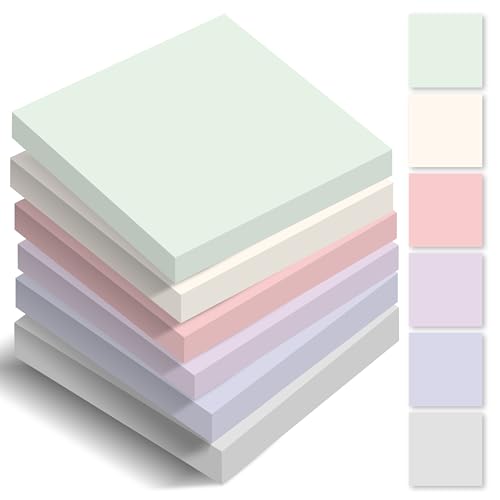 BIROYAL Haftnotizen Klebezettel 420 Blätter, 6 Blöcke Sticky Notes Pastell, 76 mm x 76 mm Klebezettel bunt, Haftnotizen lustig, Notizzettel Klebend zum Markieren & Hervorheben BIROYAL Haftnotizen Klebezettel 420 Blätter, 6 Blöcke Sticky Notes Pastell, 76 mm x 76 mm Klebezettel bunt, Haftnotizen lustig, Notizzettel Klebend zum Markieren & Hervorheben von BIROYAL