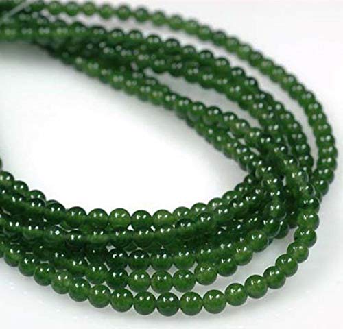 BIRXPMOS Lose Steinperlen, Strangbewertete echte 6 mm Nephrit-Jadeperlen, lose Perlen 15''Pl235 BIRXPMOS Lose Steinperlen, Strangbewertete echte 6 mm Nephrit-Jadeperlen, lose Perlen 15''Pl235 von BIRXPMOS