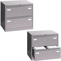BISLEY LIGHT Hängeregistraturschrank silber 2 Schubladen 80,0 x 62,2 x 71,1 cm BISLEY LIGHT Hängeregistraturschrank silber 2 Schubladen 80,0 x 62,2 x 71,1 cm von BISLEY LIGHT