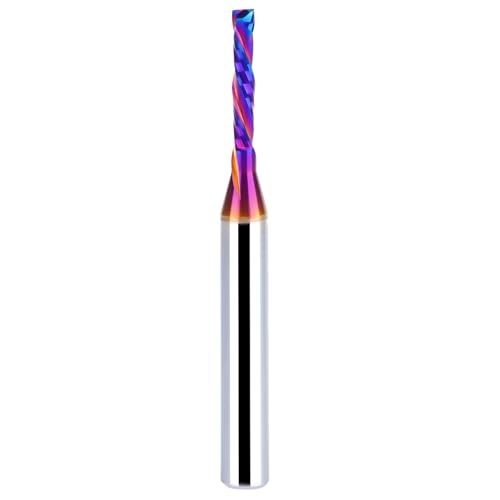 BITITZ Spiralfräser mit 1/4-Zoll-Schaft nach oben/unten geschnitten, 1/8 Zoll Schnittdurchmesser x 3/4 Zoll Länge, langlebige Beschichtung, CNC-Frässtifte für Präzisionsgravur und Einstecken BITITZ Spiralfräser mit 1/4-Zoll-Schaft nach oben/unten geschnitten, 1/8 Zoll Schnittdurchmesser x 3/4 Zoll Länge, langlebige Beschichtung, CNC-Frässtifte für Präzisionsgravur und Einstecken von BITITZ