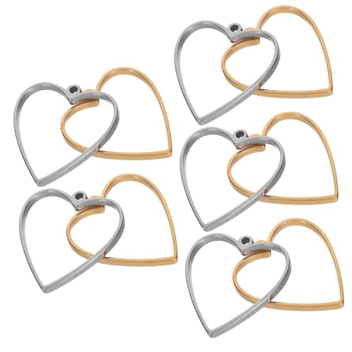 BIUDECO 10 Stück Teiliges Herzförmige Offene Bezel Anhängerrahmen für Schmuckherstellung Rostfreie Hohle Schmuckrahmen für DIY Resin Halsketten und Ohrringe Vielseitige Bastelcharms BIUDECO 10 Stück Teiliges Herzförmige Offene Bezel Anhängerrahmen für Schmuckherstellung Rostfreie Hohle Schmuckrahmen für DIY Resin Halsketten und Ohrringe Vielseitige Bastelcharms von BIUDECO