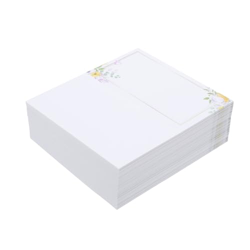 BIUDECO 100 Stück Bedruckbare Faltbare Tischkarten mit Namensfeld für Gäste Sitzordnung bei Party Bankett Shower BIUDECO 100 Stück Bedruckbare Faltbare Tischkarten mit Namensfeld für Gäste Sitzordnung bei Party Bankett Shower von BIUDECO