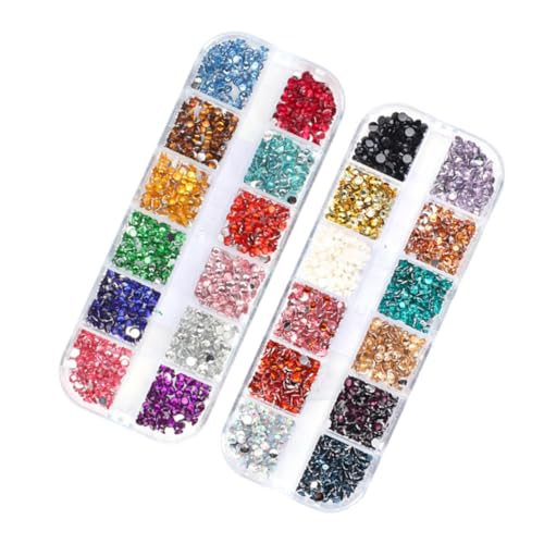 BIUDECO 2 Boxen Boxen Nagelschmuck aus Sicherem Harz Bunte Flache Strasssteine für Maniküre und Nagelkunst Langlebige Nail Art Dekoration für Besondere Anlässe und DIY Designs BIUDECO 2 Boxen Boxen Nagelschmuck aus Sicherem Harz Bunte Flache Strasssteine für Maniküre und Nagelkunst Langlebige Nail Art Dekoration für Besondere Anlässe und DIY Designs von BIUDECO