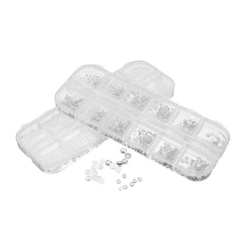 BIUDECO 2 Boxen Flache Perlen Nail Charms Kleine Nageldekorationen mit Funkelnden Strasssteinen für Nailart Maniküre Schmuckverzierung für Hochzeiten und Festliche Anlässe BIUDECO 2 Boxen Flache Perlen Nail Charms Kleine Nageldekorationen mit Funkelnden Strasssteinen für Nailart Maniküre Schmuckverzierung für Hochzeiten und Festliche Anlässe von BIUDECO