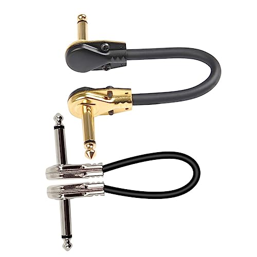 BIUDECO 2 Stück Gitarren Patchkabel Flaches Klinkenkabel Silber und Gold Professionelles Effektpedal Zubehör für Gitarre Bass Robust Geräuscharm Kompatibel mit Effektgeräten BIUDECO 2 Stück Gitarren Patchkabel Flaches Klinkenkabel Silber und Gold Professionelles Effektpedal Zubehör für Gitarre Bass Robust Geräuscharm Kompatibel mit Effektgeräten von BIUDECO