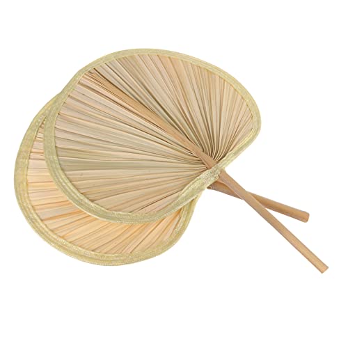 BIUDECO 2 Stück Handgefertigter Vintage Fan aus Naturmaterialien Wunderschöne Sommer Kühlung für Erwachsene für Partys und Outdoor Aktivitäten BIUDECO 2 Stück Handgefertigter Vintage Fan aus Naturmaterialien Wunderschöne Sommer Kühlung für Erwachsene für Partys und Outdoor Aktivitäten von BIUDECO