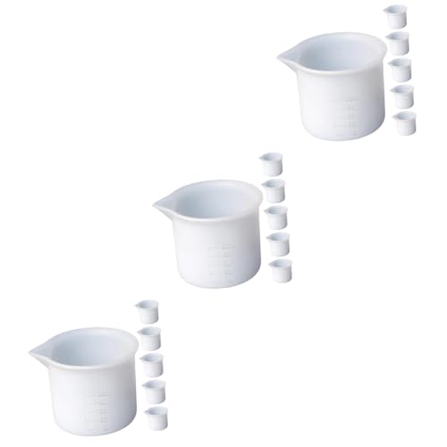 BIUDECO 3 Sätze Silikon Messbecher Teilig Mit Mischbecher Für Epoxidharz Wiederverwendbare Silikonbecher Für Diy Bastelprojekte Für Resin Art Und Gießpulver 6 Stücke * 3 BIUDECO 3 Sätze Silikon Messbecher Teilig Mit Mischbecher Für Epoxidharz Wiederverwendbare Silikonbecher Für Diy Bastelprojekte Für Resin Art Und Gießpulver 6 Stücke * 3 von BIUDECO