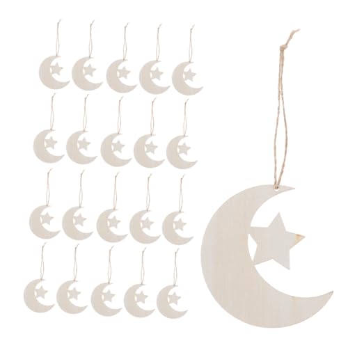 BIUDECO 40 Stück Unlackierte Holz Mond und Stern Ausschnitte Diy Bastelformen für Babyparty Dekorationen und Kinderzimmer Projekte Blanko Holzscheiben für Kreative Bastelarbeiten BIUDECO 40 Stück Unlackierte Holz Mond und Stern Ausschnitte Diy Bastelformen für Babyparty Dekorationen und Kinderzimmer Projekte Blanko Holzscheiben für Kreative Bastelarbeiten von BIUDECO
