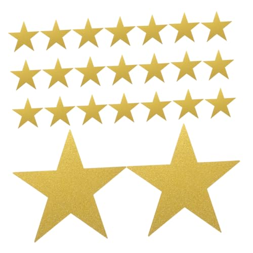 BIUDECO 48 Stück Teiliges Glitzerpapier Stern Ausschnitt für Bastelprojekte Wanddekorationen und Kreative Gestaltung für Klassenzimmer und Partys Langlebig und Vielseitig Einsetzbar von BIUDECO
