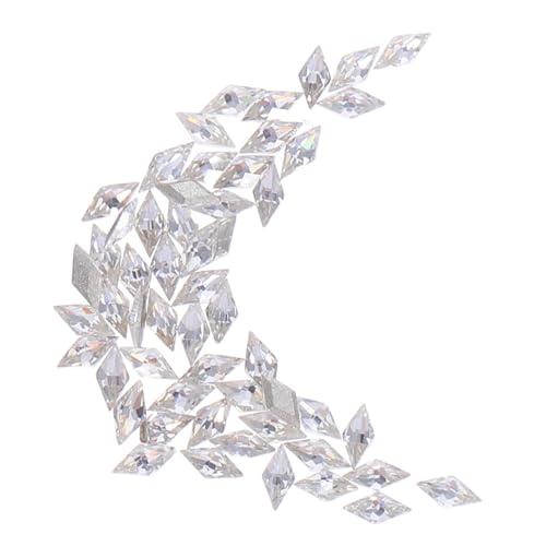 BIUDECO 50 Stück Mini Rhombic Nail Charms Flache Rückseite Klare Zirkonia Strasssteine Funkelnde Kristallsteinchen für Vielseitige Nail Art und Stilvolle Maniküre Dekoration BIUDECO 50 Stück Mini Rhombic Nail Charms Flache Rückseite Klare Zirkonia Strasssteine Funkelnde Kristallsteinchen für Vielseitige Nail Art und Stilvolle Maniküre Dekoration von BIUDECO