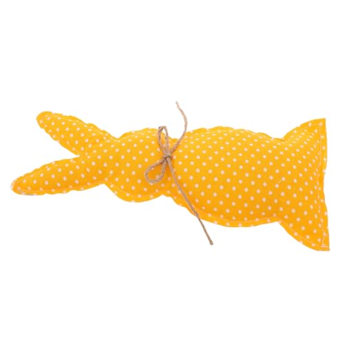 BIUDECO Easter Plush Bunny Deko Figur Aus Stoff Füllung Für Ostern Hochzeiten Und Bauernhaus-Stil Orange Gepunktet Als Tischdeko Für Osternester von BIUDECO