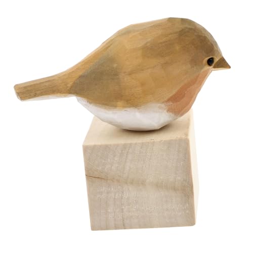 BIUDECO Kreatives Holzvogel Modell Niedliches Vogel Ornament Für Heimdekoration Tisch Deko Exquisite Holzfigur Für Wohnzimmer Büro Und Regal Gelber Vogel Mit Holzblock BIUDECO Kreatives Holzvogel Modell Niedliches Vogel Ornament Für Heimdekoration Tisch Deko Exquisite Holzfigur Für Wohnzimmer Büro Und Regal Gelber Vogel Mit Holzblock von BIUDECO