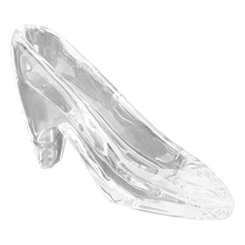 BIUDECO Kristall High Heel Schuh Dekoration Transparentes Tisch Ornament aus Umweltfreundlichem Material Miniatur High Heel Figurine für Zuhause Büro und Fotorequisite von BIUDECO