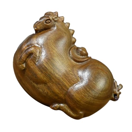 BIUDECO Retro Pferdestatue aus Grünem Sandelholz Einzigartige Hängende Dekoration Handgeschnitzte Figur für Stilvolle Wohnraumgestaltung als oder Tischdeko von BIUDECO