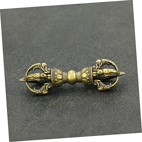 BIUDECO Vintage Kupfer Vajra Pestle Buddhistische Dekoration Retro Ornament für Büro und Delikate Religiöse Desktop Deko Geeignet für Restaurants Hotels Teestuben und Wohnkultur von BIUDECO