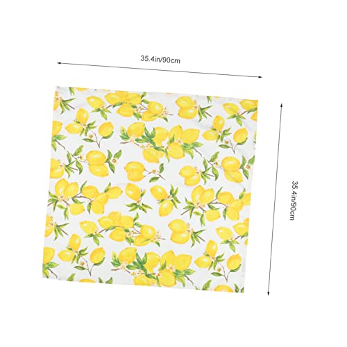 BIUDECO Wasserabweisende Tischdecke mit Zitronenmotiv Leichte Sommer Tafeldecke für Outdoor und Party Modernes Design für Küche Wohnzimmer Hotel und Restaurant von BIUDECO
