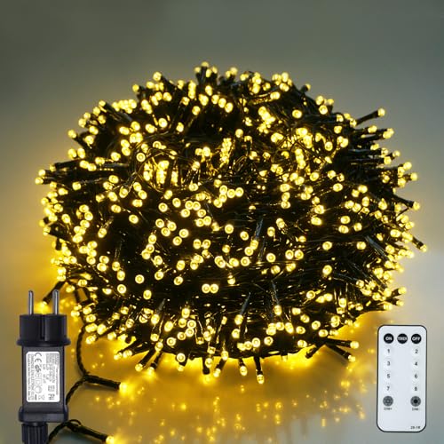 BIUDN Lichterkette Außen1000LED 50M. Multifunktionale Warml Weiße Lange Lichterkette,8 Modi, 4 Helligkeitsstufen,IP44 Wasserdichte, Geeignet für Weihnachtsbeleuchtung,Außendekoration, Partys usw. BIUDN Lichterkette Außen1000LED 50M. Multifunktionale Warml Weiße Lange Lichterkette,8 Modi, 4 Helligkeitsstufen,IP44 Wasserdichte, Geeignet für Weihnachtsbeleuchtung,Außendekoration, Partys usw. von BIUDN