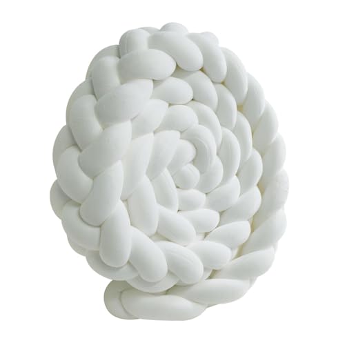 BIUDSTR Knoten Kissen, Knoten Ball Kissen Multi, Ball werfen Kissen für Schlafzimmer, Sofa, Couch, Knoten Kissen Runde Veränderbarkeit, niedlich dekorativ,White-100cm BIUDSTR Knoten Kissen, Knoten Ball Kissen Multi, Ball werfen Kissen für Schlafzimmer, Sofa, Couch, Knoten Kissen Runde Veränderbarkeit, niedlich dekorativ,White-100cm von BIUDSTR