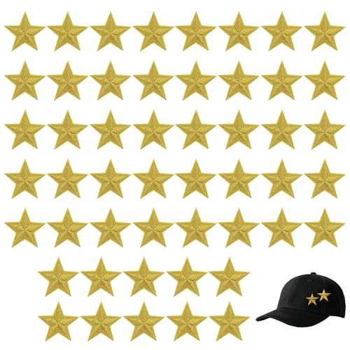 50 PCS Bügelbilder Stern, Sterne zum Aufbügeln, Bügelbilder für Textilien, Bügelbilder Erwachsene, Taschen und Accessoires, Fügen Sie Einen Hauch von Personalisiertem Stil von BIVOFU