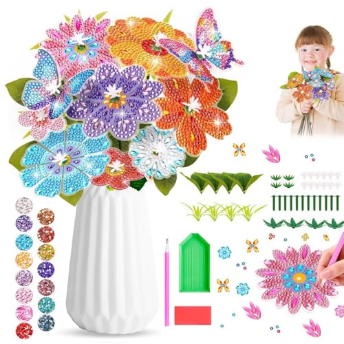 BIZOI Blumen Basteln Mädchen, Blumen Basteln Kinder, Bastelset Kinder ab 5 6 7 8 9 10 Jahre, blumen diamond painting kinder für Mädchen Geschenk, Blumenstrauß Kreativ Geburtstagsgeschenk BIZOI Blumen Basteln Mädchen, Blumen Basteln Kinder, Bastelset Kinder ab 5 6 7 8 9 10 Jahre, blumen diamond painting kinder für Mädchen Geschenk, Blumenstrauß Kreativ Geburtstagsgeschenk von BIZOI