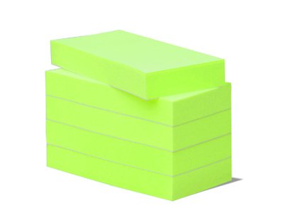 5 Haftnotizen BIZSTIX® Office -apfel- farbig signal grün für Ihr Büro von BIZSTIX