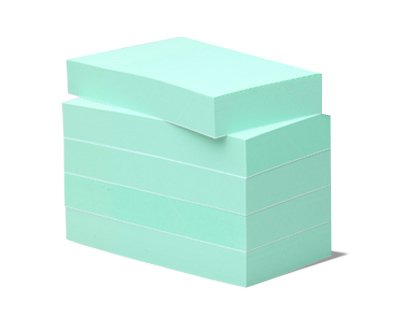 5 Haftnotizen BIZSTIX® Office -waldmeister- farbig pastell grün für Ihr Büro von BIZSTIX