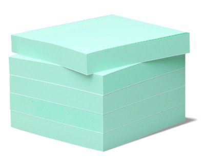 5 Haftnotizen BIZSTIX® Office -waldmeister- farbig pastell grün für Ihr Büro von BIZSTIX