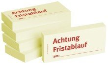 BIZSTIX® Business Haftnotizen "Achtung Fristablauf am" (5 Stk.) von BIZSTIX