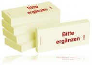 BIZSTIX® Business Haftnotizen "Bitte ergänzen" (5 Stk.) von BIZSTIX