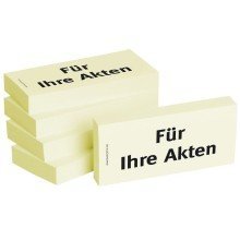 BIZSTIX® Business Haftnotizen "Für Ihre Akten" (5 Stk.) von BIZSTIX