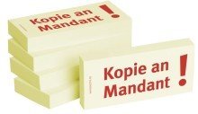 BIZSTIX® Business Haftnotizen "Kopie an Mandant" (5 Stk.) von BIZSTIX