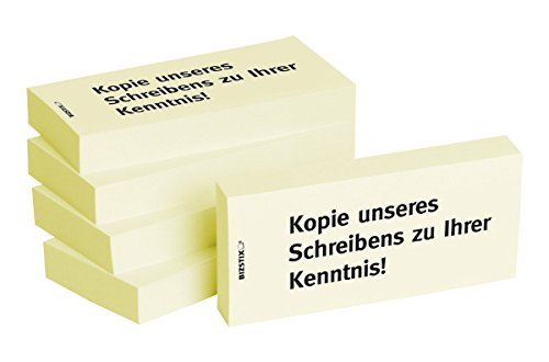 BIZSTIX® Business Haftnotizen "Kopie unseres Schreibens zu Ihrer Kenntnis!" von BIZSTIX