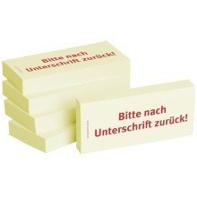 BIZSTIX Bedruckte Haftnotizen - Text: Bitte nach Unterschrift zurck BIZSTIX Bedruckte Haftnotizen - Text: Bitte nach Unterschrift zurck von BIZSTIX