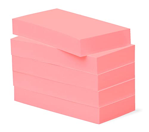 Haftnotizen BIZSTIX® Office -erdbeer- farbig, 5 Blöcke je 100 Blatt, 30 x 75 mm, rosa von BIZSTIX
