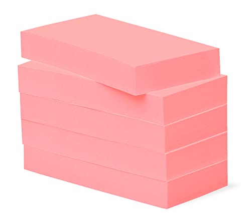 Haftnotizen BIZSTIX® Office -erdbeer- farbig, 5 Blöcke je 100 Blatt, 30 x 75 mm, rosa von BIZSTIX