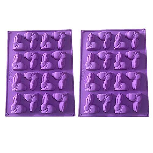 BJ-SHOP Schokoladen Formen, Silikon Seifenform 2er-Pack Gumdrop Jelly Formen Schokoladen Formen Seifen Formen von BJ-SHOP