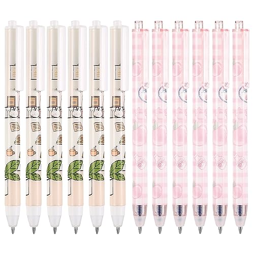 BJBJJIU Radierbarer Kugelschreiber, 12 Stk 0,5mm Gel Stifte Kugelschreiber Löschbarer, Gelschreiber Tintenroller Radierbar, mit Radiergummis, Erasable Pen Set, für Kinder Geschenk Schul von BJBJJIU