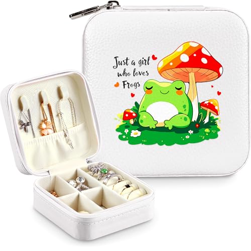 BJDAMAI Frosch-Schmuckschatulle, Geschenke für Kinder, Teenager, Mädchen, Alter 8–12 Jahre, Froschliebhaber, Sachen, Zubehör, Dinge, Merch, Dekoration, Merch, Reisering, Ohrringe, Halsketten-Organizer BJDAMAI Frosch-Schmuckschatulle, Geschenke für Kinder, Teenager, Mädchen, Alter 8–12 Jahre, Froschliebhaber, Sachen, Zubehör, Dinge, Merch, Dekoration, Merch, Reisering, Ohrringe, Halsketten-Organizer von BJDAMAI