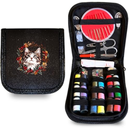 BJDAMAI Katzennähset, Geschenke für Mutter, Oma, Damen, Erwachsene, Kinder, Mädchen, Teenager, Anfänger, Reisende, Garn, Nähnadeln, Fingerhut, Schere, Maßband usw BJDAMAI Katzennähset, Geschenke für Mutter, Oma, Damen, Erwachsene, Kinder, Mädchen, Teenager, Anfänger, Reisende, Garn, Nähnadeln, Fingerhut, Schere, Maßband usw von BJDAMAI