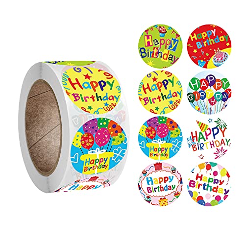 500 Stück Rolle Alles Gute zum Geburtstag Stickers Etiketten Aufkleber, für Geschenk Party Umschlag Dekoration DIY-Geschenk LX 500 Stück Rolle Alles Gute zum Geburtstag Stickers Etiketten Aufkleber, für Geschenk Party Umschlag Dekoration DIY-Geschenk LX von BJH