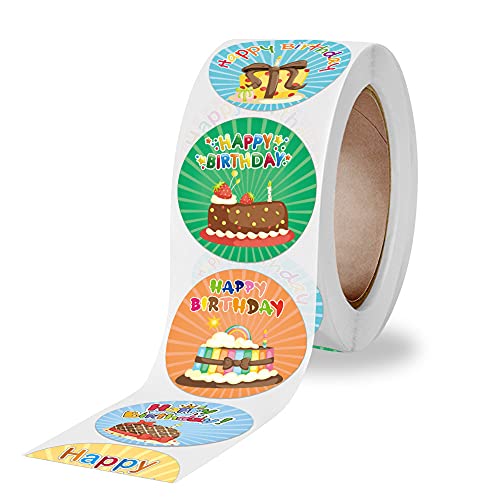 500 Stück Rolle Alles Gute zum Geburtstag Stickers Etiketten Aufkleber, für Geschenk Party Umschlag Dekoration DIY-Geschenk LX 500 Stück Rolle Alles Gute zum Geburtstag Stickers Etiketten Aufkleber, für Geschenk Party Umschlag Dekoration DIY-Geschenk LX von BJH