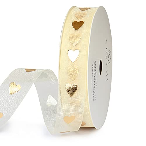 Bronzing Liebe Geschenkband Organza-Satinband für Geschenkverpackung Bronzing Liebe Geschenkband Organza-Satinband für Geschenkverpackung von BJH
