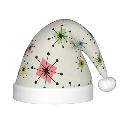 BJNGHKLN Atomic Stars Muster Druck Weihnachtsmütze für Kinder Festliche Weihnachten Party Hut Xmas Urlaub Dekorationen Hut BJNGHKLN Atomic Stars Muster Druck Weihnachtsmütze für Kinder Festliche Weihnachten Party Hut Xmas Urlaub Dekorationen Hut von BJNGHKLN
