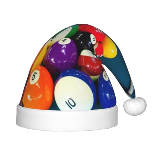 BJNGHKLN Billard-Druck Weihnachtsmütze für Kinder, festlicher Weihnachtsparty-Hut, Weihnachtsfeiertags-Dekorationen, Hut BJNGHKLN Billard-Druck Weihnachtsmütze für Kinder, festlicher Weihnachtsparty-Hut, Weihnachtsfeiertags-Dekorationen, Hut von BJNGHKLN