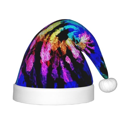 BJNGHKLN Weihnachtsmütze mit Batikdruck für Kinder, festliche Weihnachtsparty-Hut, Weihnachtsdekoration, Hut BJNGHKLN Weihnachtsmütze mit Batikdruck für Kinder, festliche Weihnachtsparty-Hut, Weihnachtsdekoration, Hut von BJNGHKLN