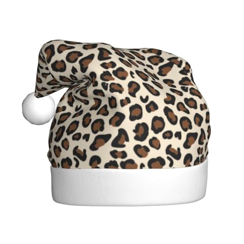 BJNGHKLN Weihnachtsmütze mit Leopardenmuster für Erwachsene, festliche Weihnachtsparty-Hut, Weihnachtsdekoration, Hut BJNGHKLN Weihnachtsmütze mit Leopardenmuster für Erwachsene, festliche Weihnachtsparty-Hut, Weihnachtsdekoration, Hut von BJNGHKLN