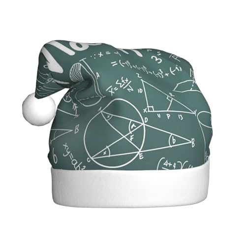 BJNGHKLN Weihnachtsmütze mit Mathematikunterricht, Wortdruck, für Erwachsene, festliche Weihnachtsfeier, Weihnachtsdekoration, Hut BJNGHKLN Weihnachtsmütze mit Mathematikunterricht, Wortdruck, für Erwachsene, festliche Weihnachtsfeier, Weihnachtsdekoration, Hut von BJNGHKLN