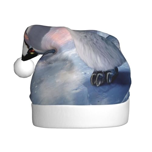 BJNGHKLN Weihnachtsmütze mit Pinguin-Aufdruck für Erwachsene, festlicher Weihnachtsparty-Hut, Weihnachtsdekoration, Hut BJNGHKLN Weihnachtsmütze mit Pinguin-Aufdruck für Erwachsene, festlicher Weihnachtsparty-Hut, Weihnachtsdekoration, Hut von BJNGHKLN