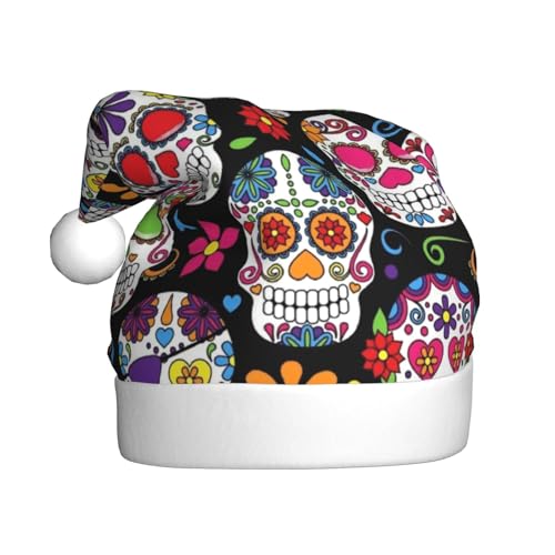 BJNGHKLN Weihnachtsmütze mit Totenkopf-Motiv, für Erwachsene, festlicher Weihnachtsparty-Hut, Weihnachtsdekoration, Hut BJNGHKLN Weihnachtsmütze mit Totenkopf-Motiv, für Erwachsene, festlicher Weihnachtsparty-Hut, Weihnachtsdekoration, Hut von BJNGHKLN